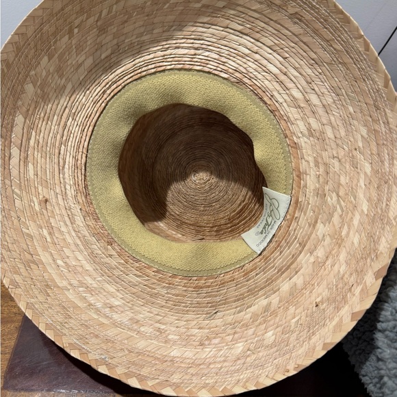 NWOT Tula Pink Carmel Palm Straw Sun Hat UPF 50+ Fair Trade One Size - Picture 8 of 8